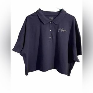 OFFLINE By Aerie Cropped Polo Blue NWT Small & Large